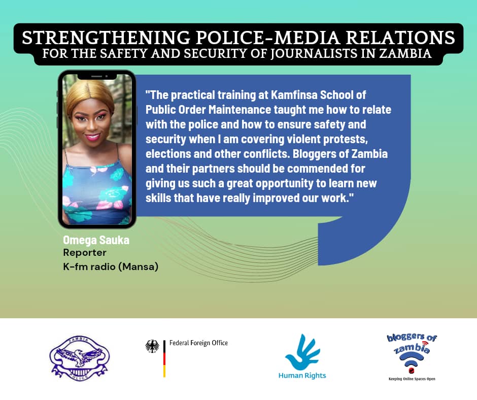 You are currently viewing Strengthening Police-Media Relations for the safety and security of journalist in Zambia