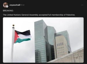 Read more about the article FALSE: The UN General Assembly has not granted Palestine full United Nations membership